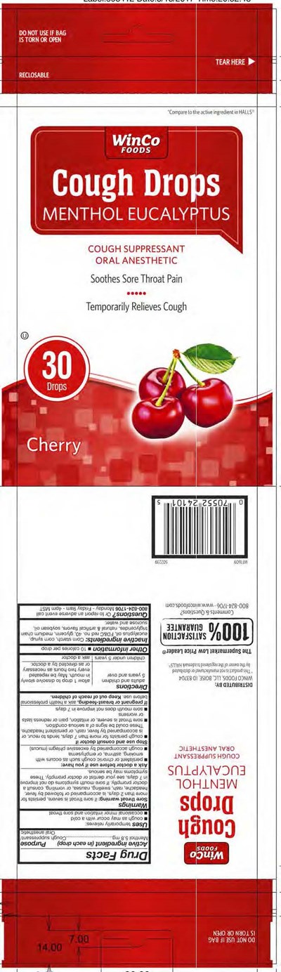 Winco Cherry 30ct Cough Drops (Winco Cherry 30ct 502239 5 19 2017tm)